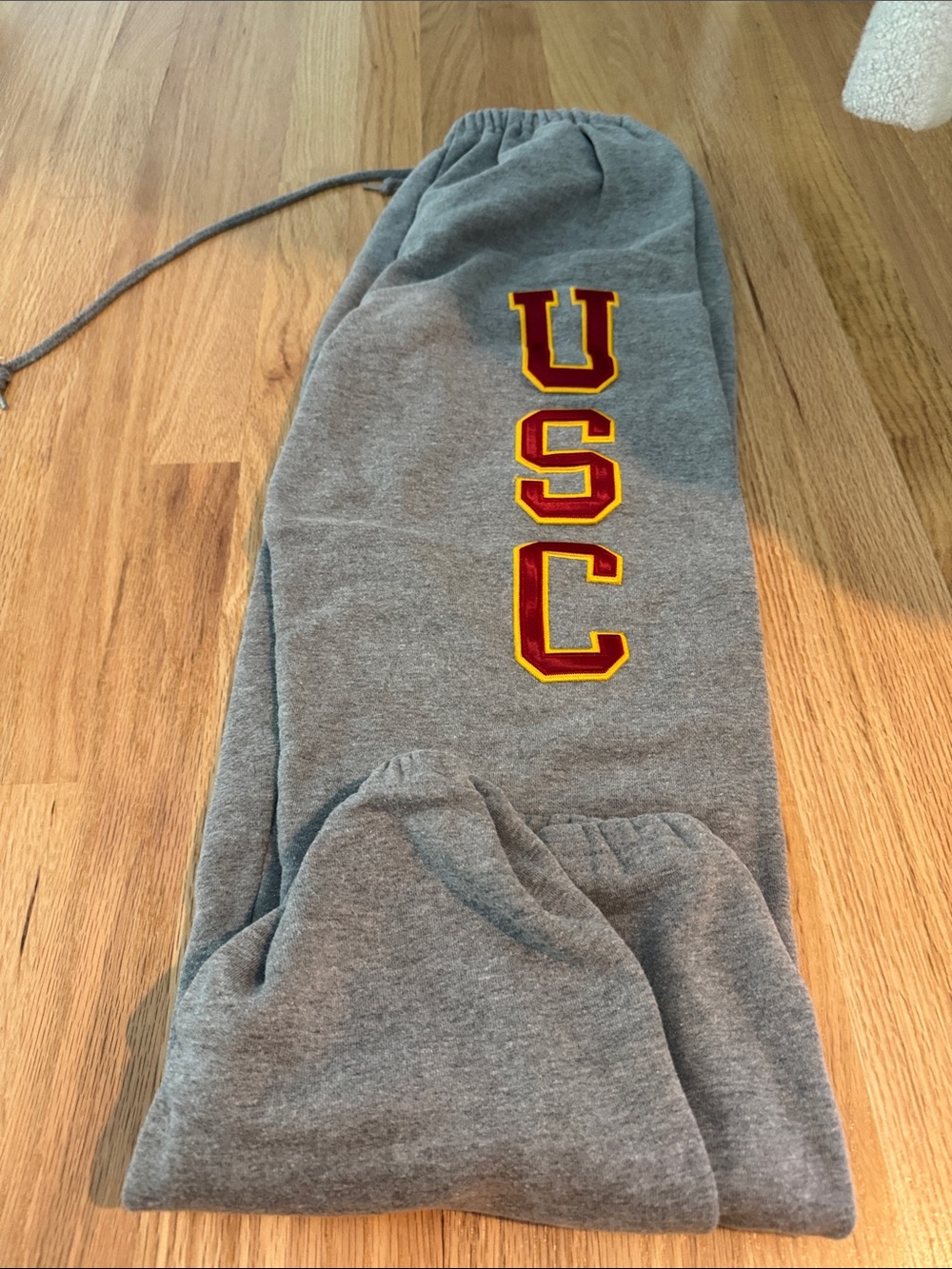 Heritage Gray Fleece-Lined Sweatpants - USC